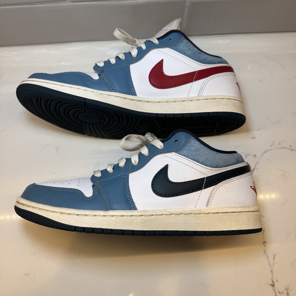 Nike Air Jordan 1 Retro Low SE Motion White Armory Navy HM3711-144 Men's Size 7 - Picture 2 of 16